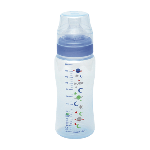 Kuka Mamadeira Premium Color Orto Azul 330Ml - 1761 D