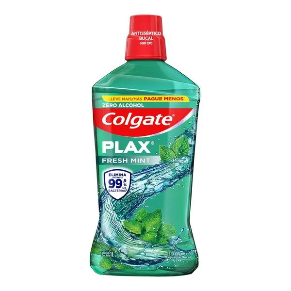 Enxaguante Bucal Colgate Plax Fresh Mint 1000ml