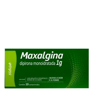 Analgésico e Antitérmico Maxalgina 1g 10 Comprimidos