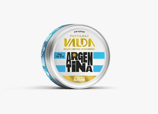 Pastilha Valda Campeões Argentina Alfajor 50g