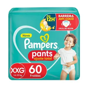 Fralda Pampers Pants Ajuste Total Roupinha XXG 60 unidades