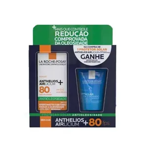 Kit Protetor Solar Facial Anthelios Airlicium Fps80 40g+Gel de Limpeza Effaclar Concentrado 50g