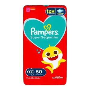 Fralda Pampers Supersequinha XXG com 50 Unidades Fralda Pampers Supersequinha Xxg C/50