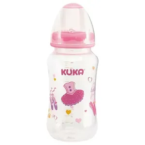 Mamadeira infantil Kuka Big Natural Bicouniversal Rosa 330ml - Silicone sem BPA, prática Mamadeira Kuka Big Natural Bicouniversal Rosa - 330ml