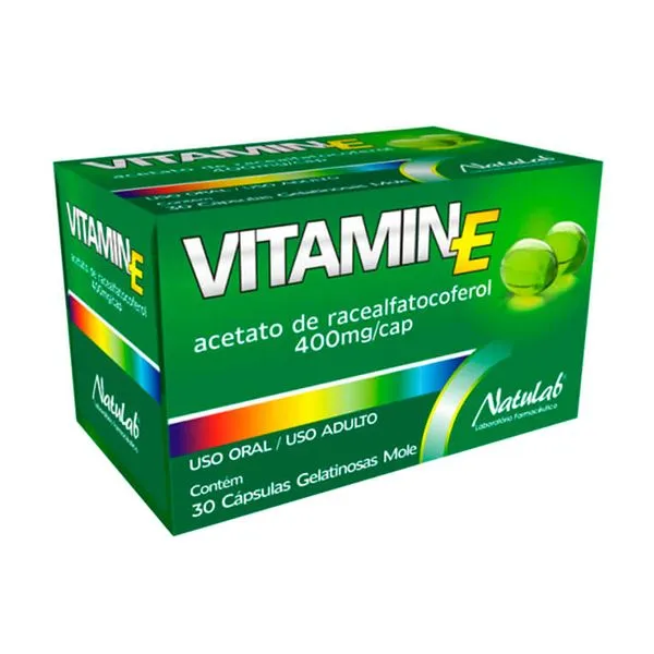Vitamin E 400mg Natulab 30 Cápsulas