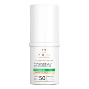 Protetor Solar Facial Adcos FPS 50 Ultra Leve Peach 15g Stick