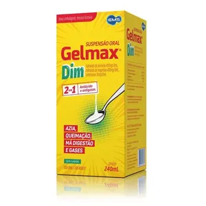 Antiácido Gelmax Dim Suspensão Oral Sem Sabor 240ml