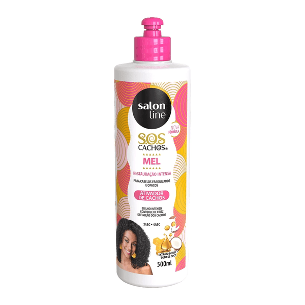 Ativador Salon Line Sos Cachos Mel/Oleo Argan 500Ml