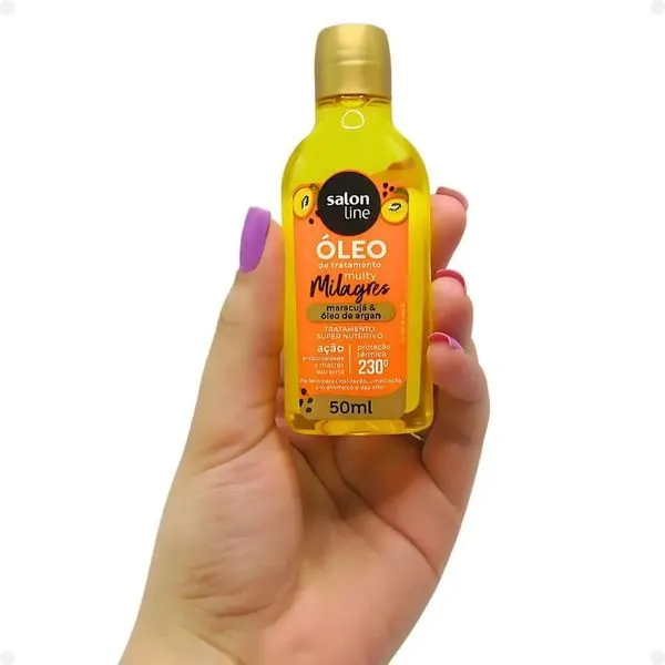 Óleo de Tratamento Salon Line Multy Milagres Maracujá 50ml Oleo Capilar Salon Line Multy Milagres 50Ml