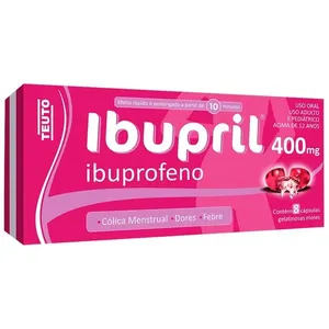 Ibupril 400mg com 8 Cápsulas