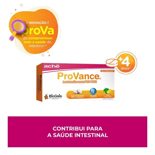 ProVance 100.000.000UFC Sabor Lima-Limão 10 Comprimidos Mastigáveis