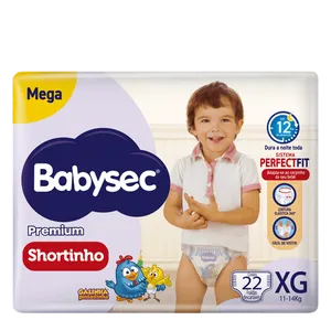 Fralda Babysec Premium Shortinho Galinha Pintadinha XG 22 Unidades