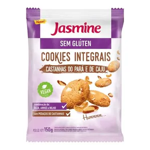 Cookies Sem Glúten Castanhas Do Pará E Caju Jasmine 120g