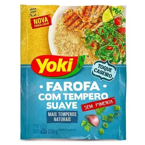 Farofa de Mandioca Tempero Suave Yoki 200g