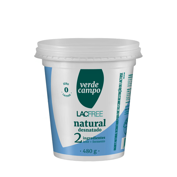 Iogurte Lacfree Desnatado Verde Campo – 480g