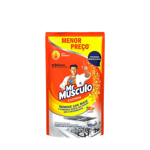 Limpeza Cozinha Laranja Músculo Refil – 400ml