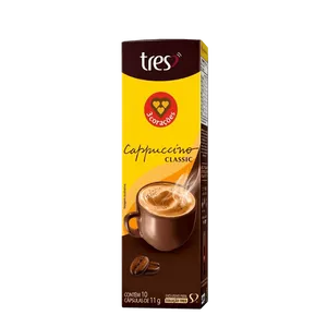 Capsula Tres Cappuccino Classic 3 Corações com 10 Cápsulas
