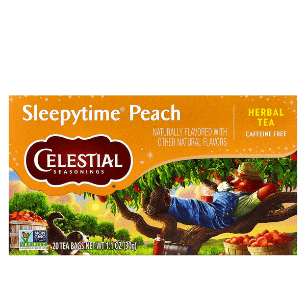 Chá Hora de dormir Pêssego Celestial Seasonings 20 Sachês – 25g