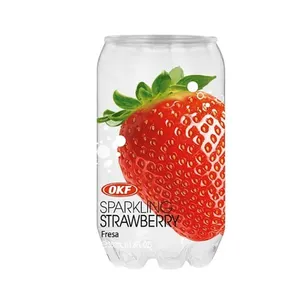 Água Saborizada Gaseificada Sabor Morango OKF - 350ml