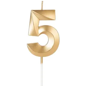 Vela Silver Design Dourada Nº 5