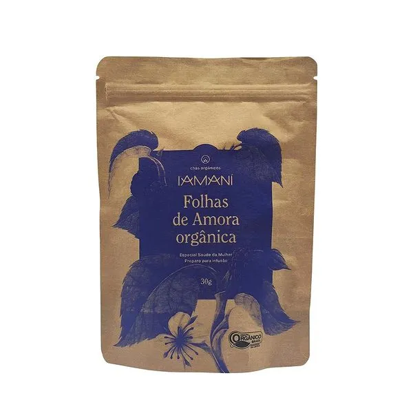 Chá Folhas Orgânica Sabor Amora Iamani - 30g