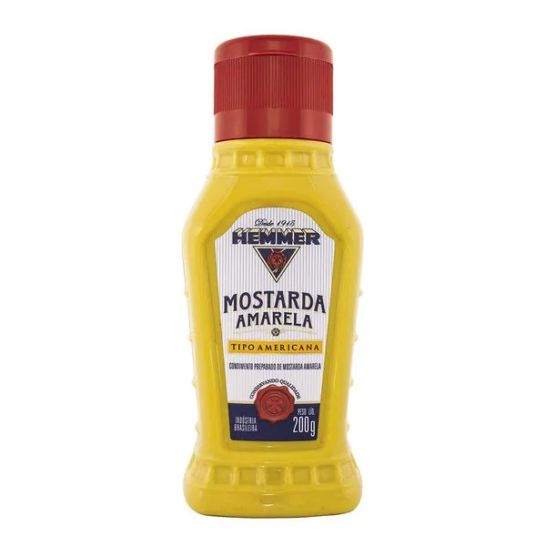 Mostarda Amarela Tipo Americana Hemmer 200g