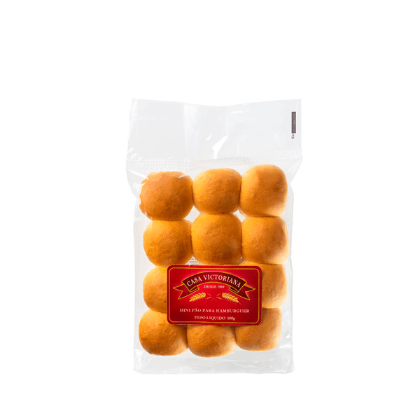 Mini Pãozinhos de Hambúrguer Casa Victoriana – 180g