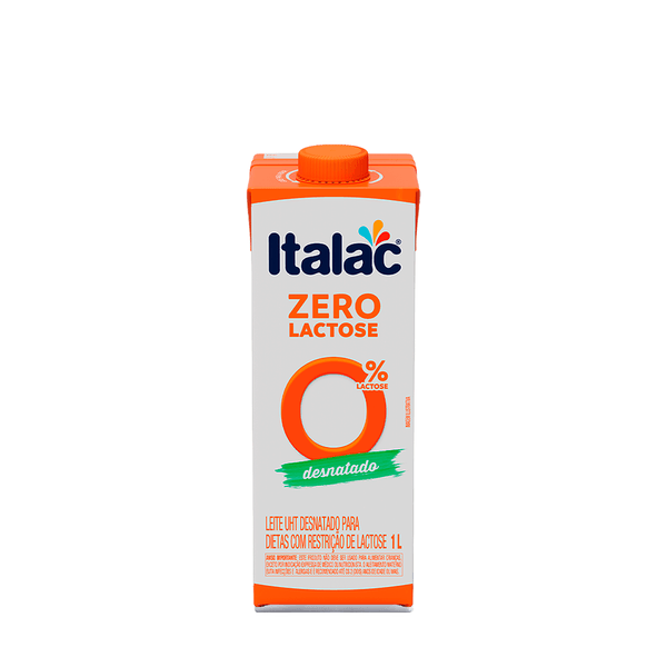 Leite UHT Desnatado Sem Lactose Italac – 1L