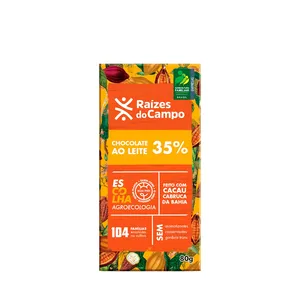 Chocolate Cacau 35% com Nibs Raízes do Campo – 80g