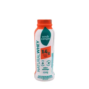 Iogurte Natural Whey Sabor Morango 14g de Proteína Verde Campo – 250g