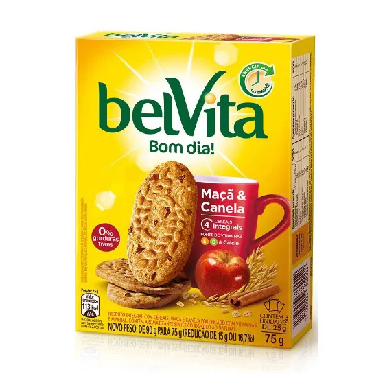 Biscoito Sabor Maçã e Canela BelVita 75g