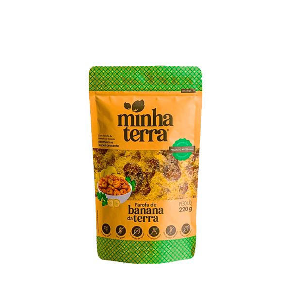 Farofa Artesanal Banana da Terra vegano Minha Terra - 220g