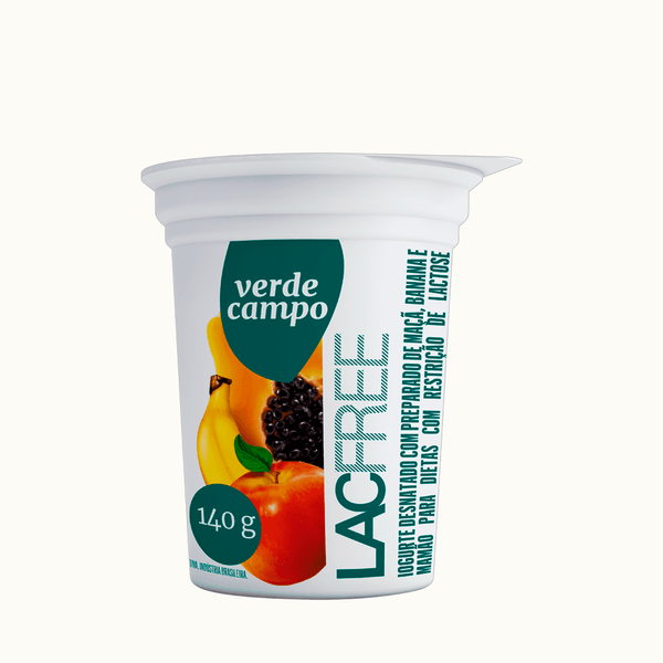 Iogurte Lacfree Maçã Banana Mamão Verde Campo - 140ml