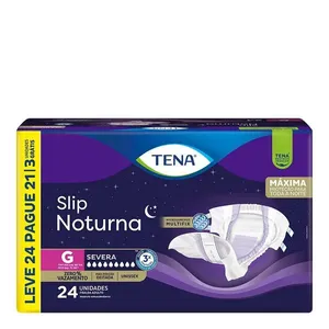 Fralda Geriátrica Tena Slip Noturna G 24 Unidades