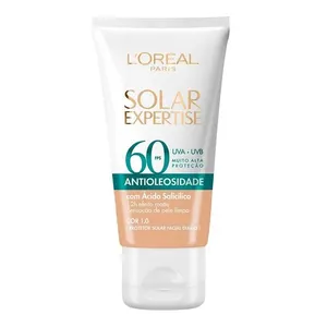 Protetor Solar Facial L'Oréal Paris Solar Expertise Antioleosidade FPS 60 Cor Clara FPS60, 40g