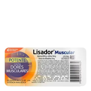 Analgésico Lisador Muscular 6 Comprimidos Revestidos