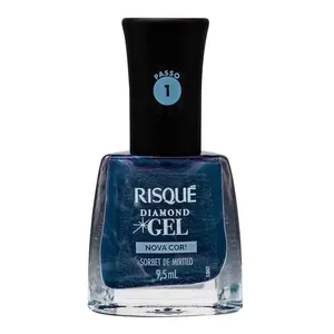 Esmalte Risqué Diamond Gel Sorbet De Mirtilo 9,5ml