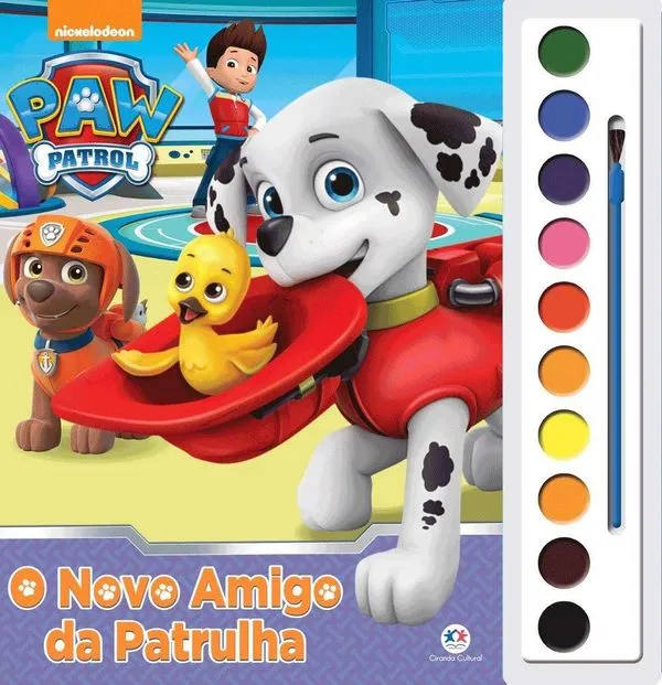 Livro Aquarela O Novo Amigo Da Patrulha - Ciranda Cultural