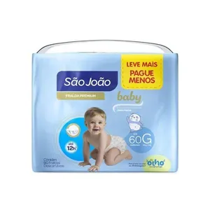 Fralda São João Premium Bag G 60 Unidades FR SAO JOAO BABY BAG G 60UN