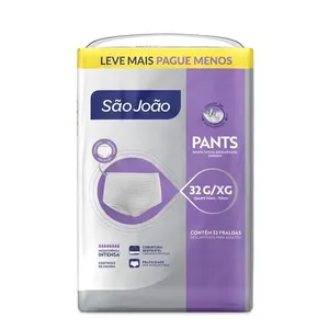 Roupa Íntima São João Pants Adulto G/XG 32 Unidades FR SAO JOAO ADULTO PANTS G/XG 32UN