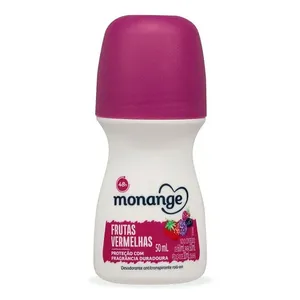 Desodorante Antitranspirante Monange Frutas Vermelhas 72h Roll-On 50ml