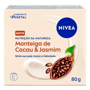 Sabonete Vegetal em Barra Nivea Nutrição Da Natureza Manteiga De Cacau & Jasmim 80g