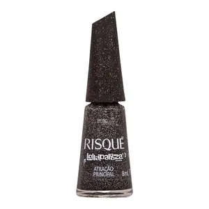 Esmalte Preto Efeito Risqué & Lollapalooza Brasil Atração Principal 8ml