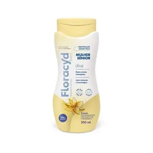 Sabonete Líquido Íntimo Floracyd Diva Senior 200ml FLORACYD SAB INTIMO 200ML DIVA SENIOR