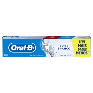 Creme Dental Cool Mint Oral-B Extra Branco Caixa 180g Leve Mais Pague Menos