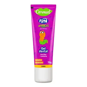 Pasta de Dente Gel Carmed Fini Minhocas 70g