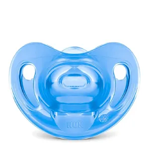 Chupeta Sensitive Soft 100% Silicone Menino Azul - NUK - 1