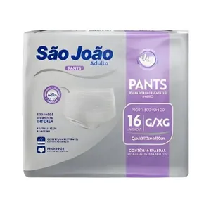 Fralda São João Adulto Pants G/XG 16 Unidades FR SAO JOAO ADULTO PANTS G/XG 16UN