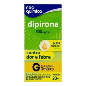 Dipirona Monoidratada 500mg/ml Genérico Neo Química Abacaxi 20ml Gotas