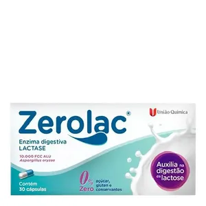 Zerolac 10.000FCC União Química 30 Cápsulas